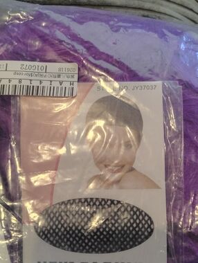 Purple Hair Net Cap
